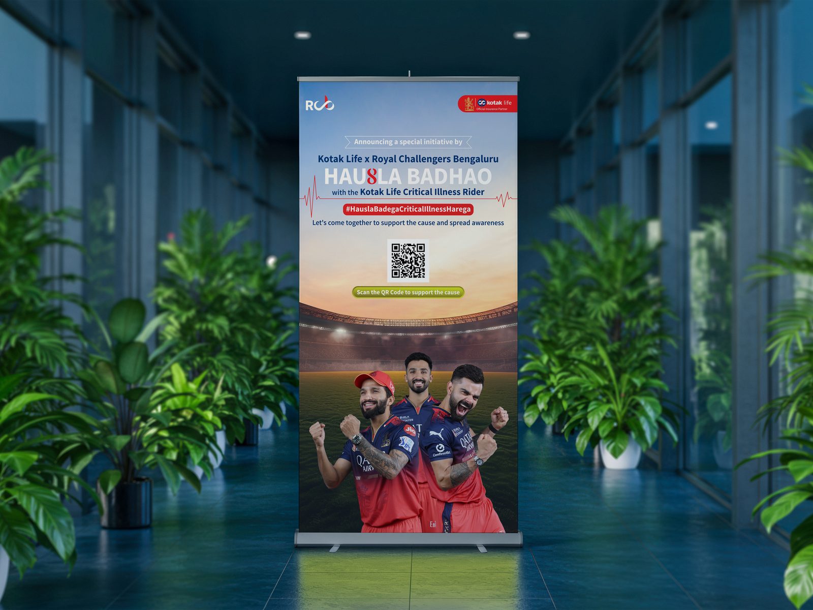Kotak Life x RCB campaign