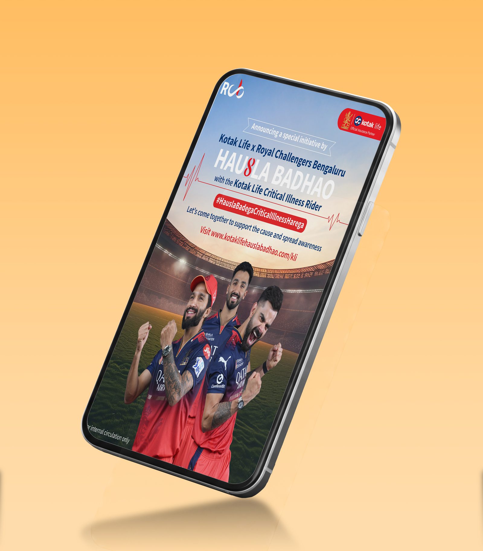 Kotak Life x RCB campaign