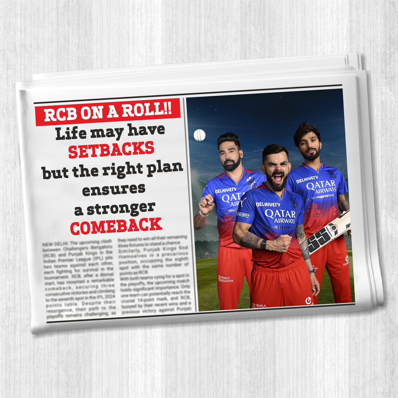 Kotak Life x RCB campaign